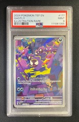 PSA 9 MINT Gastly 177/162 Temporal Forces Pokemon Graded Card